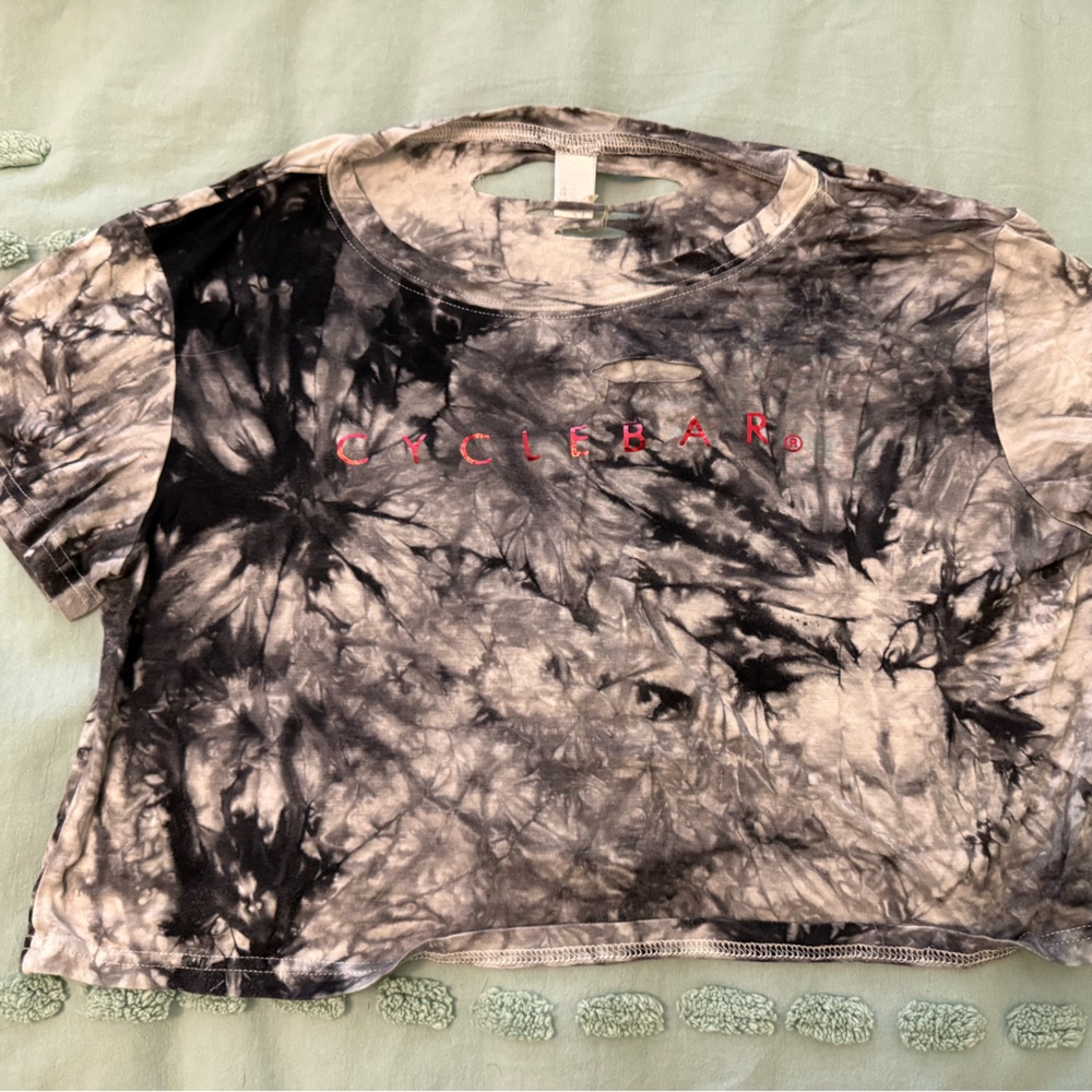 Cyclebar Tie-Dye Graphic Crop Top